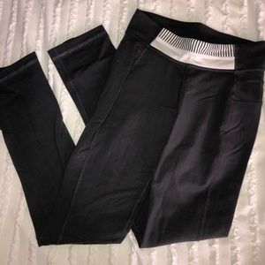 Lululemon Size 2 Grey Ruffled Leggings